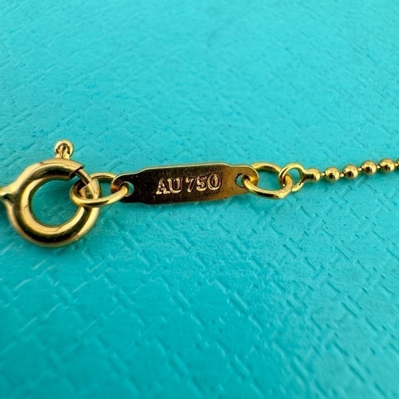 RARE Tiffany & Co. Citrine Sparkler Beaded Chain Necklace 18k Yellow Gold 🧡 - Picture 6 of 8